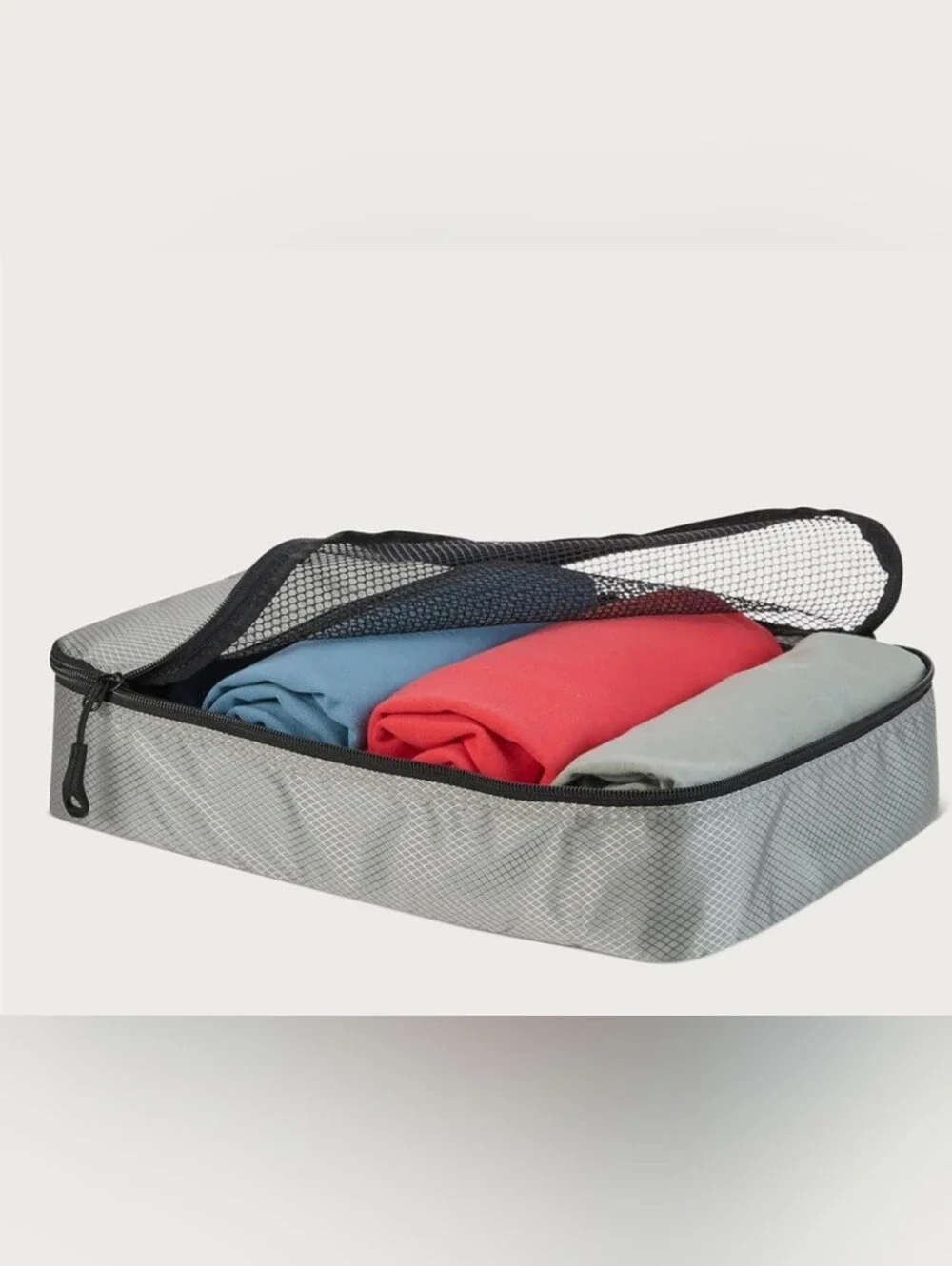 Travel Packing Cube Bags 4 Bags Amazon Basics New Luggage Bags Gray